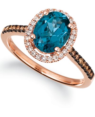 Кольцо Le Vian® Amethyst (1-3/8 ct. t.w.) & Diamond (1/4 ct. t.w) в 14k Rose Gold