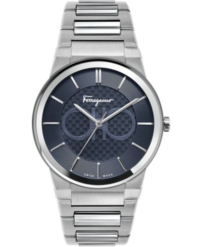 Мужские часы Ferragamo Swiss Sapphire Stainless Steel Bracelet 41mm