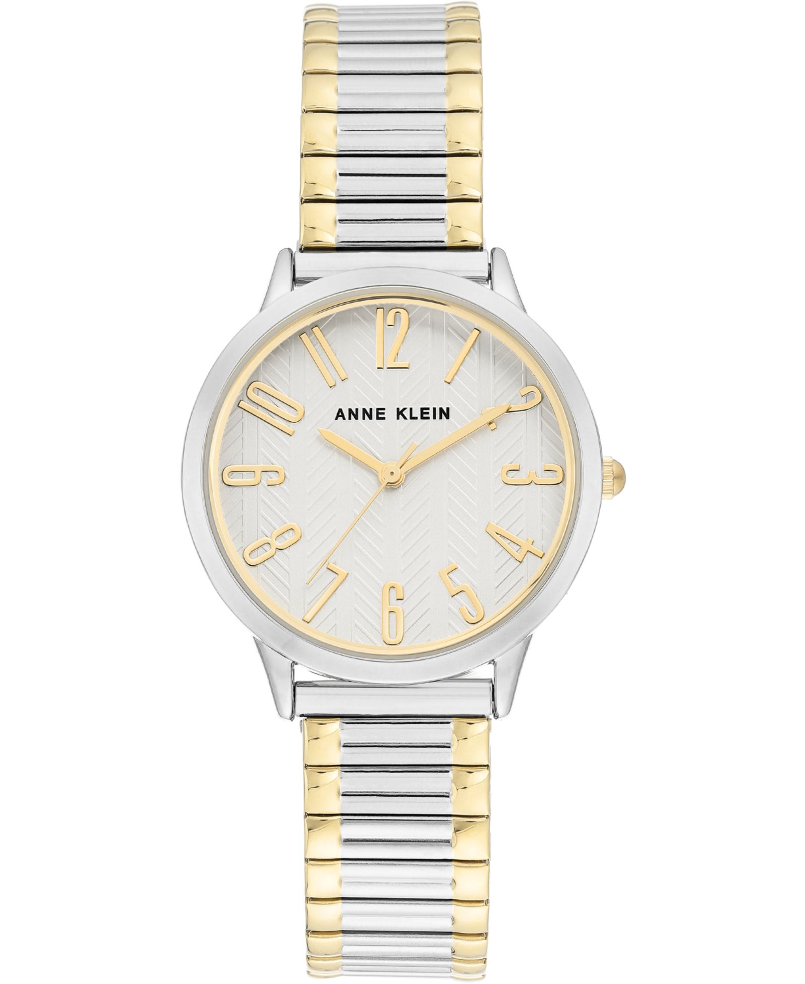 Женские часы Anne Klein Two-Tone Stainless Steel Stretch Bracelet 34mm