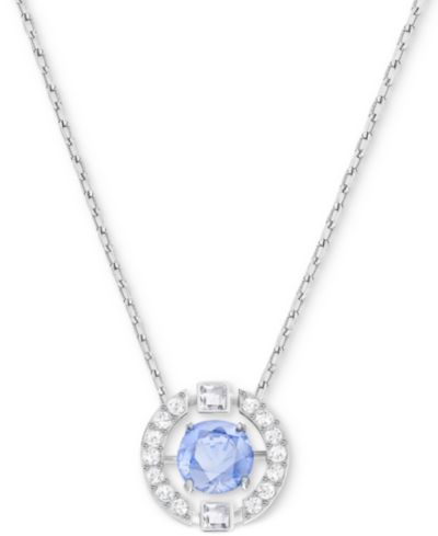 Ожерелье Swarovski Silver-Tone Dancing Crystal Pendant