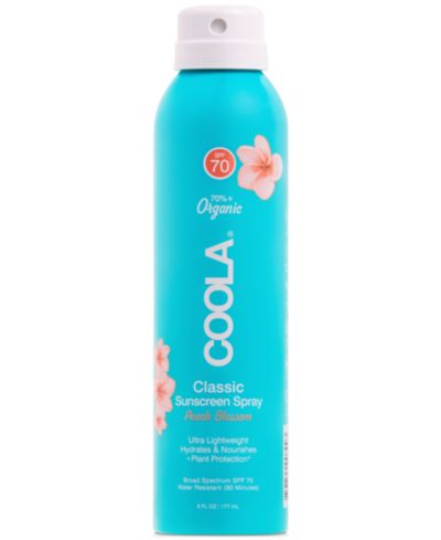 Coola Classic Body Sunscreen Spray SPF 70 - Peach Blossom, 6 oz.