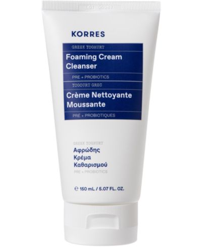 KORRES Greek Yoghurt Foaming Cream Cleanser, 5.07 fl oz.