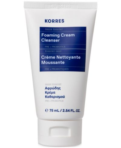 KORRES Travel-Size Greek Yoghurt Foaming Cream Cleanser, 2.54 fl oz.