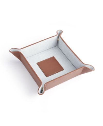 ROYCE New York Suede Lined Catchall Valet Tray