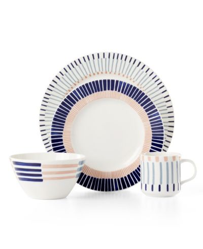 kate spade new york Brook Lane Place Setting Dinnerware, Set of 4