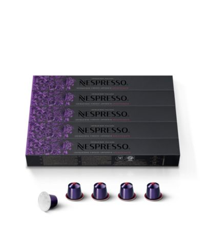 Nespresso Capsules OriginalLine,  Ispirazione Firenze Decaffeinato Arpeggio, Dark Roast Espresso Coffee, 50-Count Espresso Pods, Brews 1.35-oz.