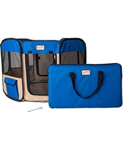 Переносной вольер для животных Armarkat PP001B-XL Blue and Beige