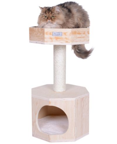 Кошачье дерево Armarkat Premium Scots Pine 29-Inch Real Wood с насестом и домиком