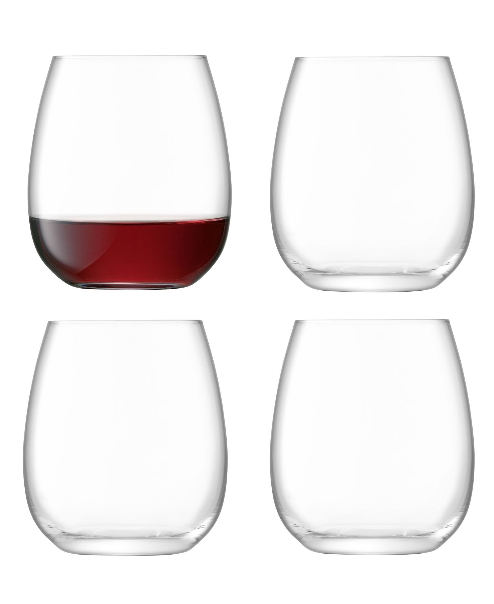 Бесцветные бокалы без ножки LSA International Borough 15 oz x 4