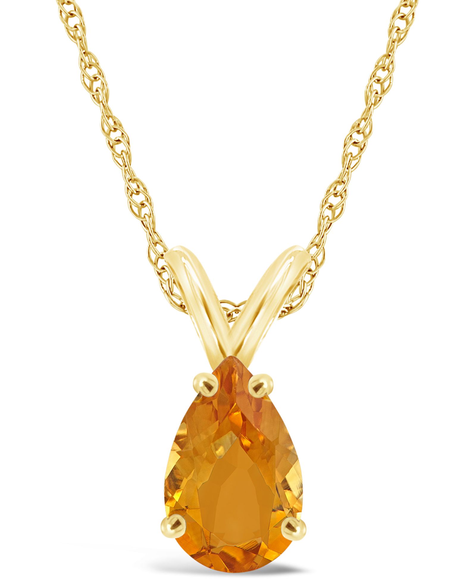 Подвеска-кулон Citrine 14K Yellow Gold