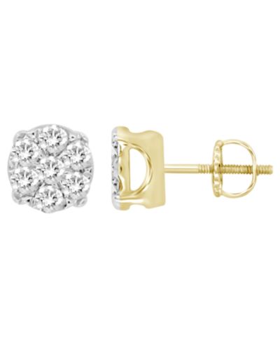 Мужские серьги Diamond (1/4 ct.t.w.) в Yellow Gold