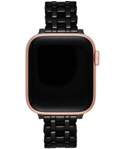 kate spade new york Black Stainless Steel Scallop Bracelet Band for Apple Watch, 38mm, 40mm, 41mm