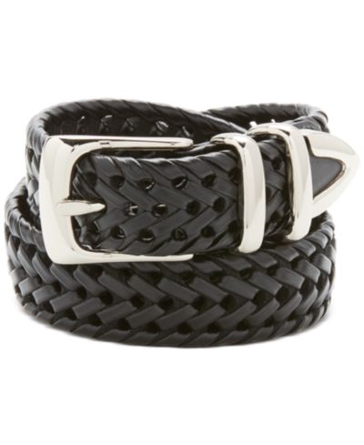 Perry Ellis Portfolio Мужской Leather Big and Tall Braided Belt