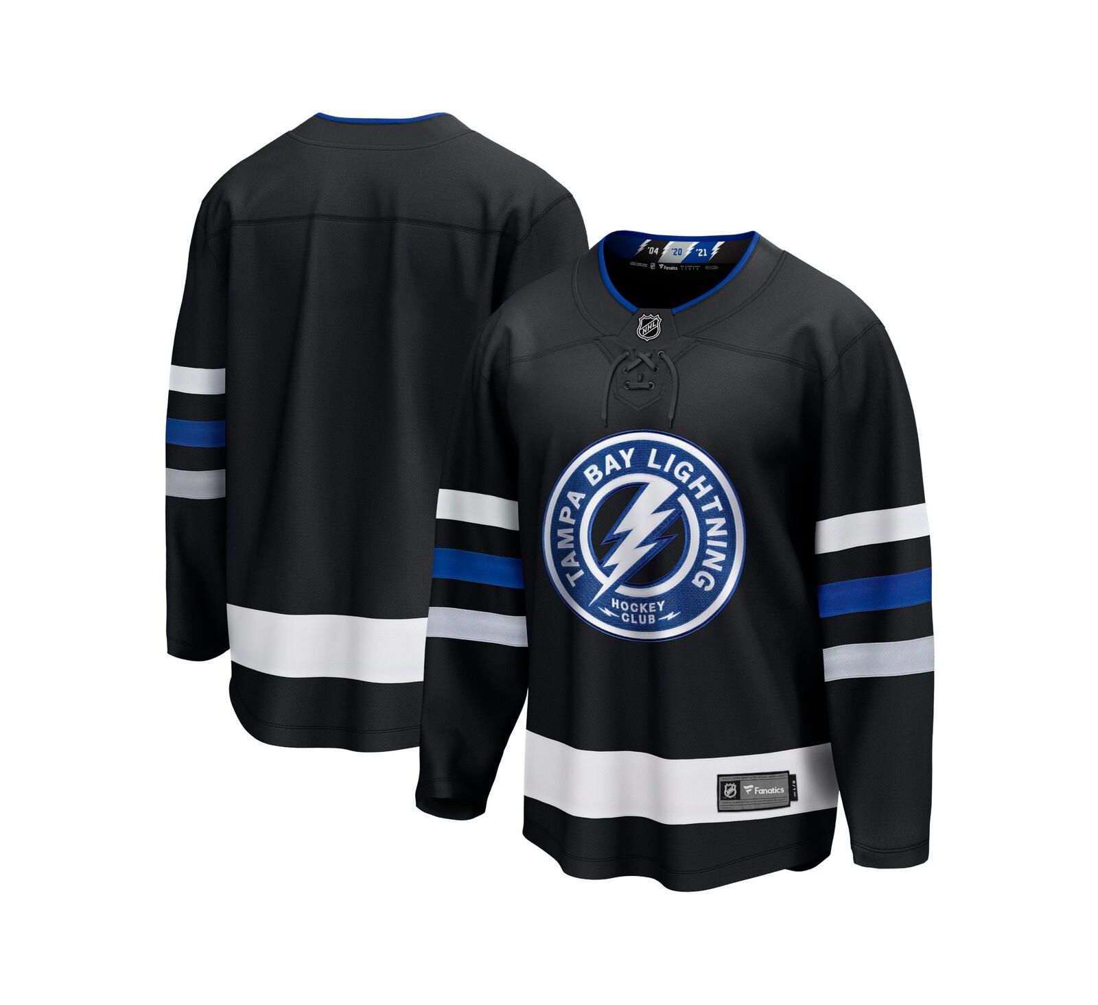 Мужская джерси Fanatics Branded Tampa Bay Lightning Alternate Premier Breakaway, черная