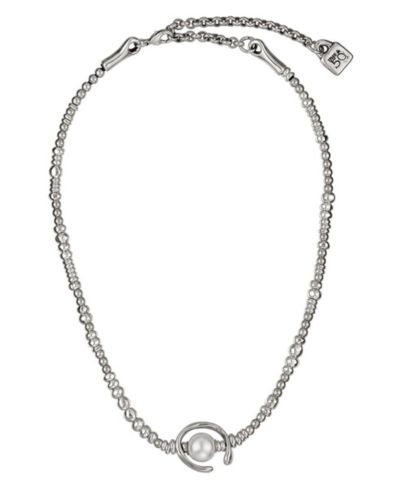 UNOde50 Sterling Silver Mother of Pearl Clasp Necklace