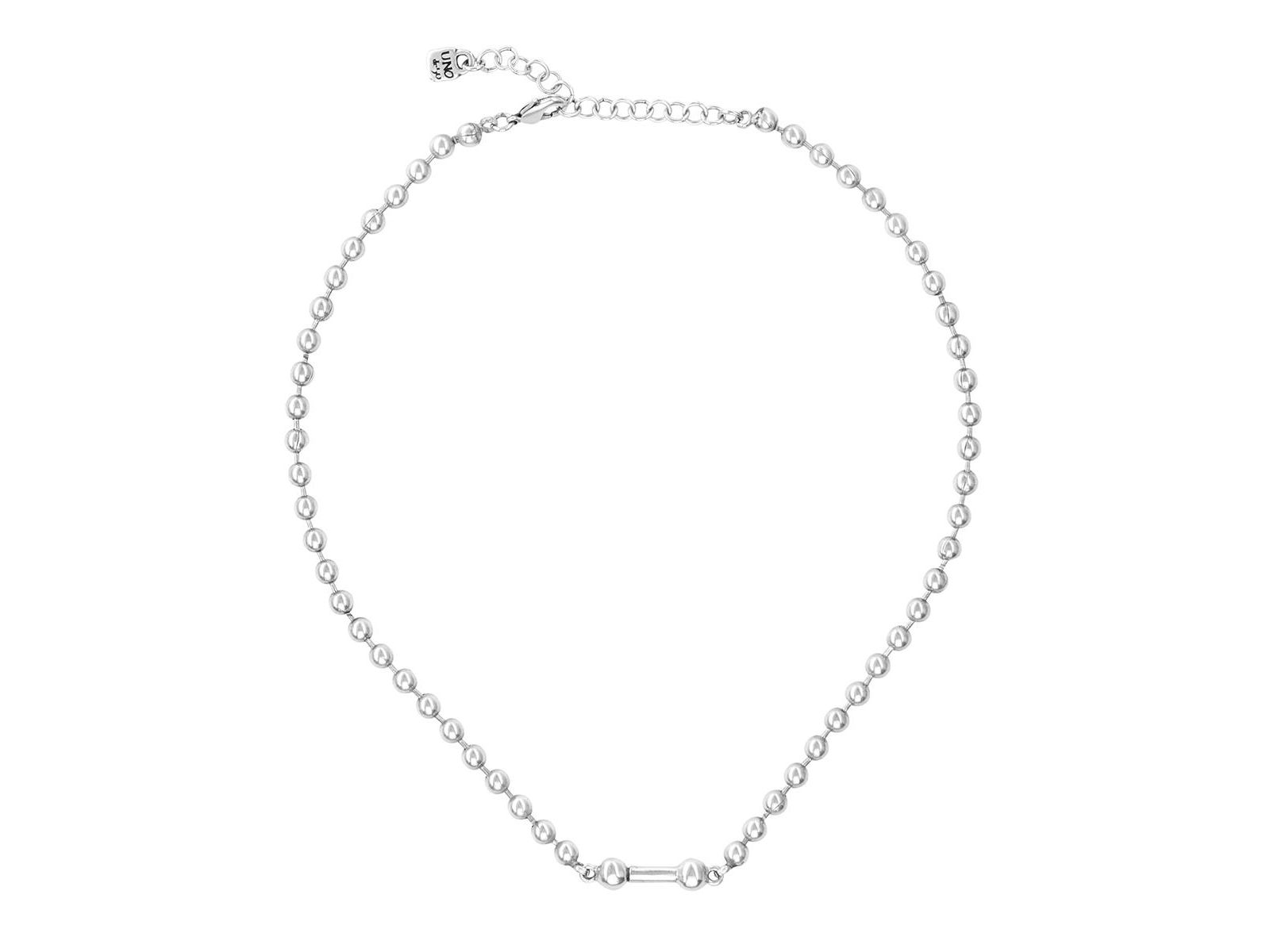 UNOde50 Sterling Silver Cylindrical Charm Necklace