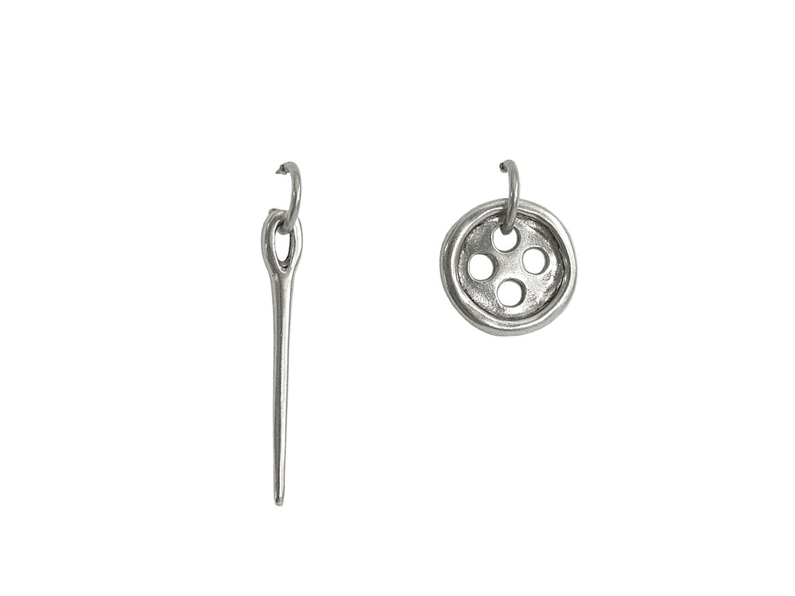 Серьги UNOde50 Metal Sterling Silver Clad Mismatch
