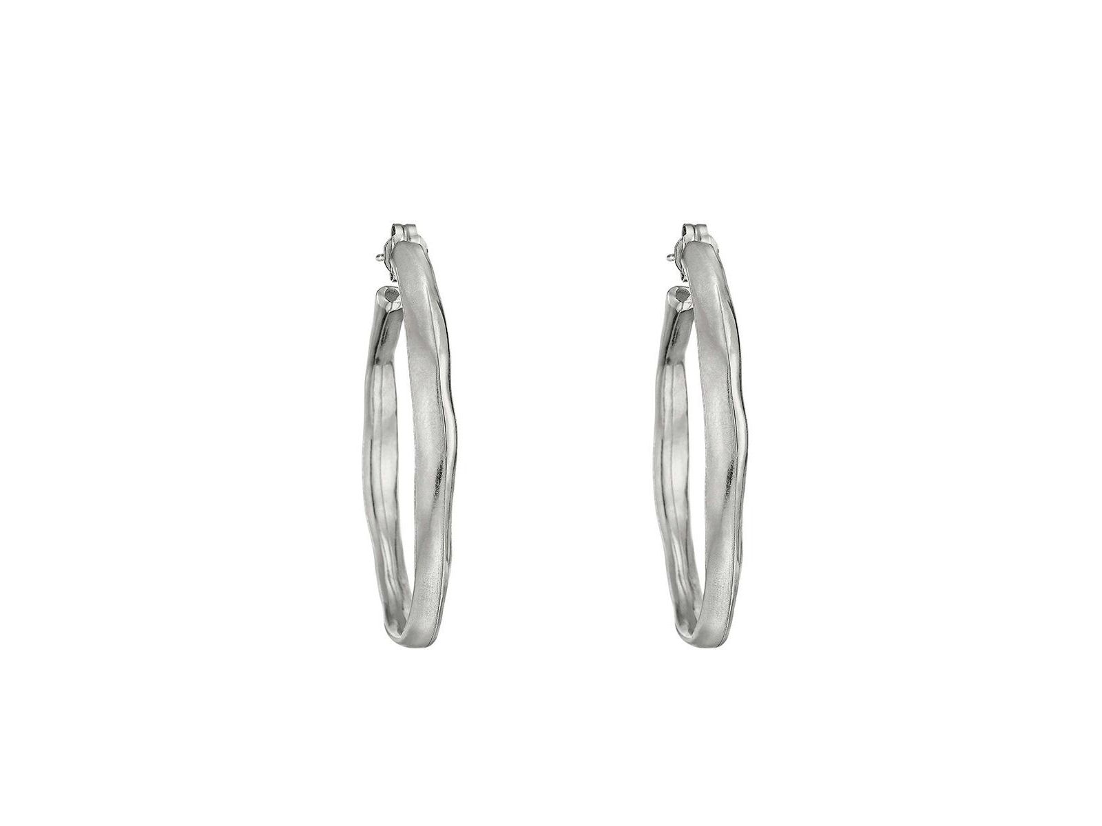 Серьги-кольца UNOde50 Metal Clad Open Hoop