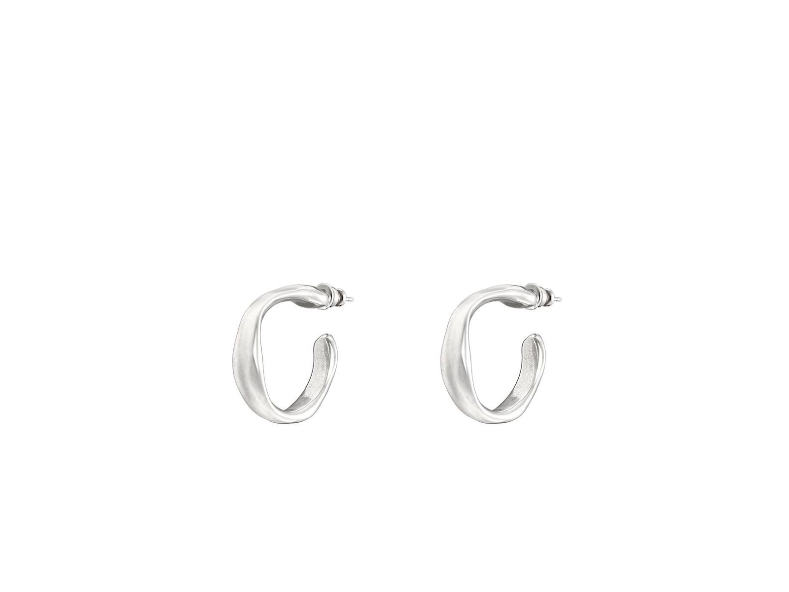 Серьги-кольца UNOde50 Sterling Silver Metal Clad
