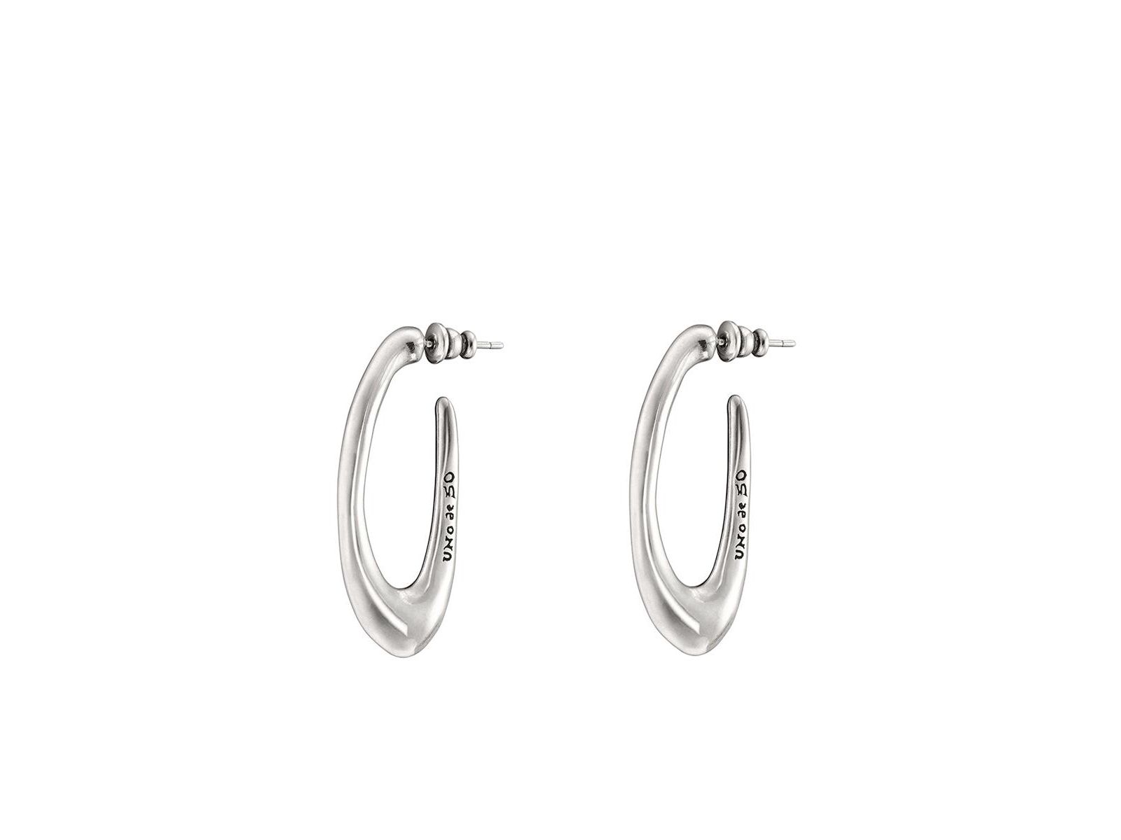Серьги UNOde50 Sterling Silver Metal Clad Oval Shape