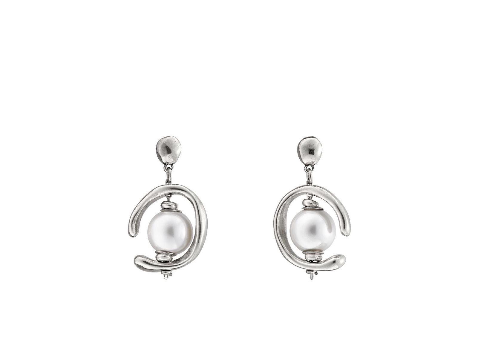 UNOde50 серьги из Sterling Silver с культивированным жемчугом