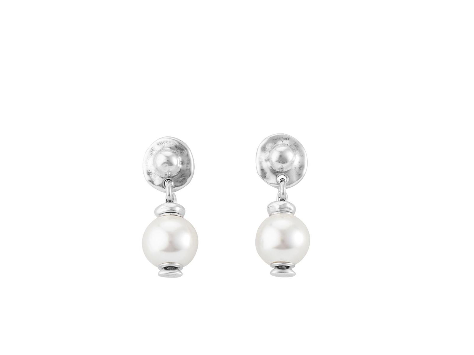 Серьги UNOde50 Sterling Silver Metal Clad Cultivated Pearl