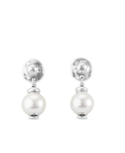 Серьги UNOde50 Sterling Silver Metal Clad Cultivated Pearl