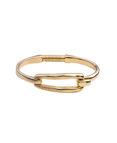 Жесткий браслет UNOde50 Sterling Silver-plated 18K Gold Metal Rigid