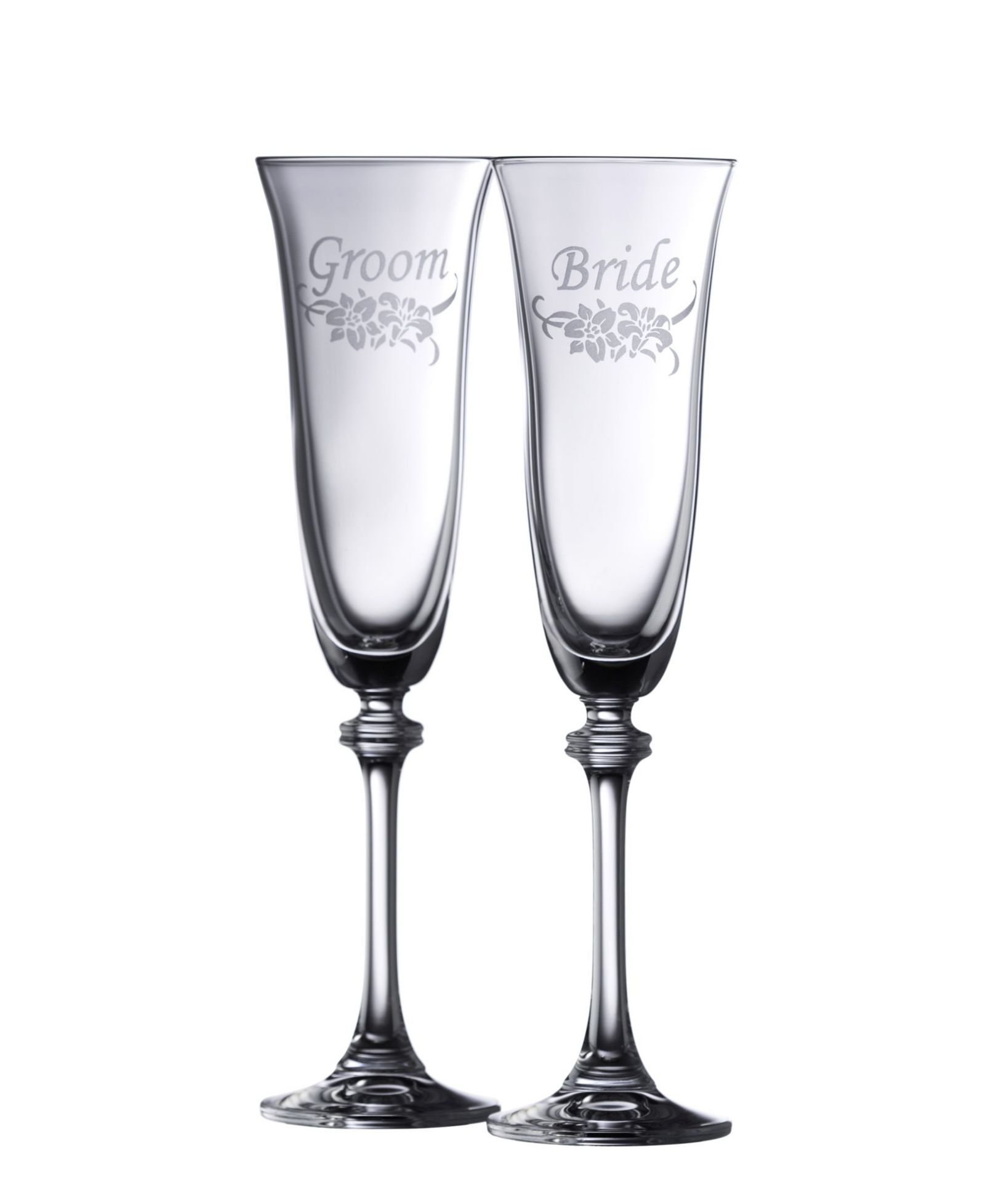 Belleek Pottery Набор из двух бокалов Liberty Floral Bride and Groom