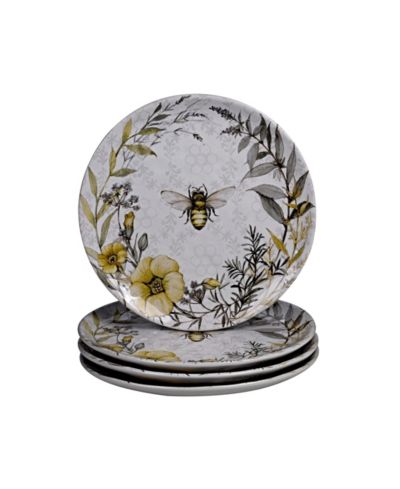 Certified International Bee Sweet Dinner Plates, Set of 4