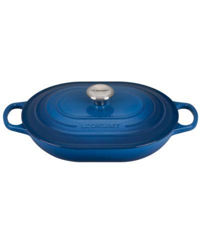 Эмалированная чугунная кастрюля Le Creuset 3.75-Qt. Oval с крышкой