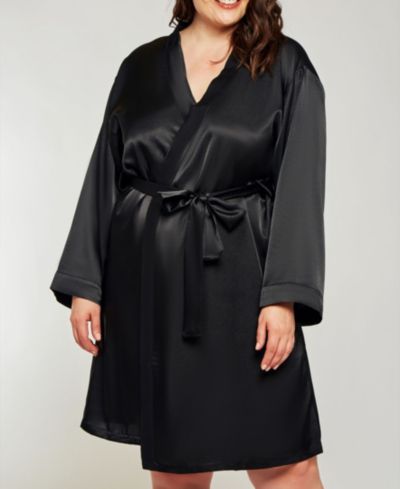 iCollection халат-белье Plus Size Marina Lux Satin