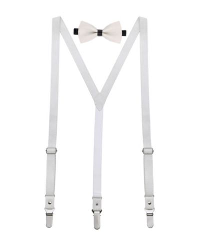 Мужской набор Mio Marino Suede Y-Back Suspenders Bow Tie Set