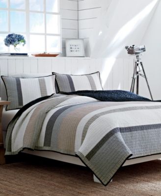 Nautica Tideway Хлопковое двустороннее стеганое одеяло, King