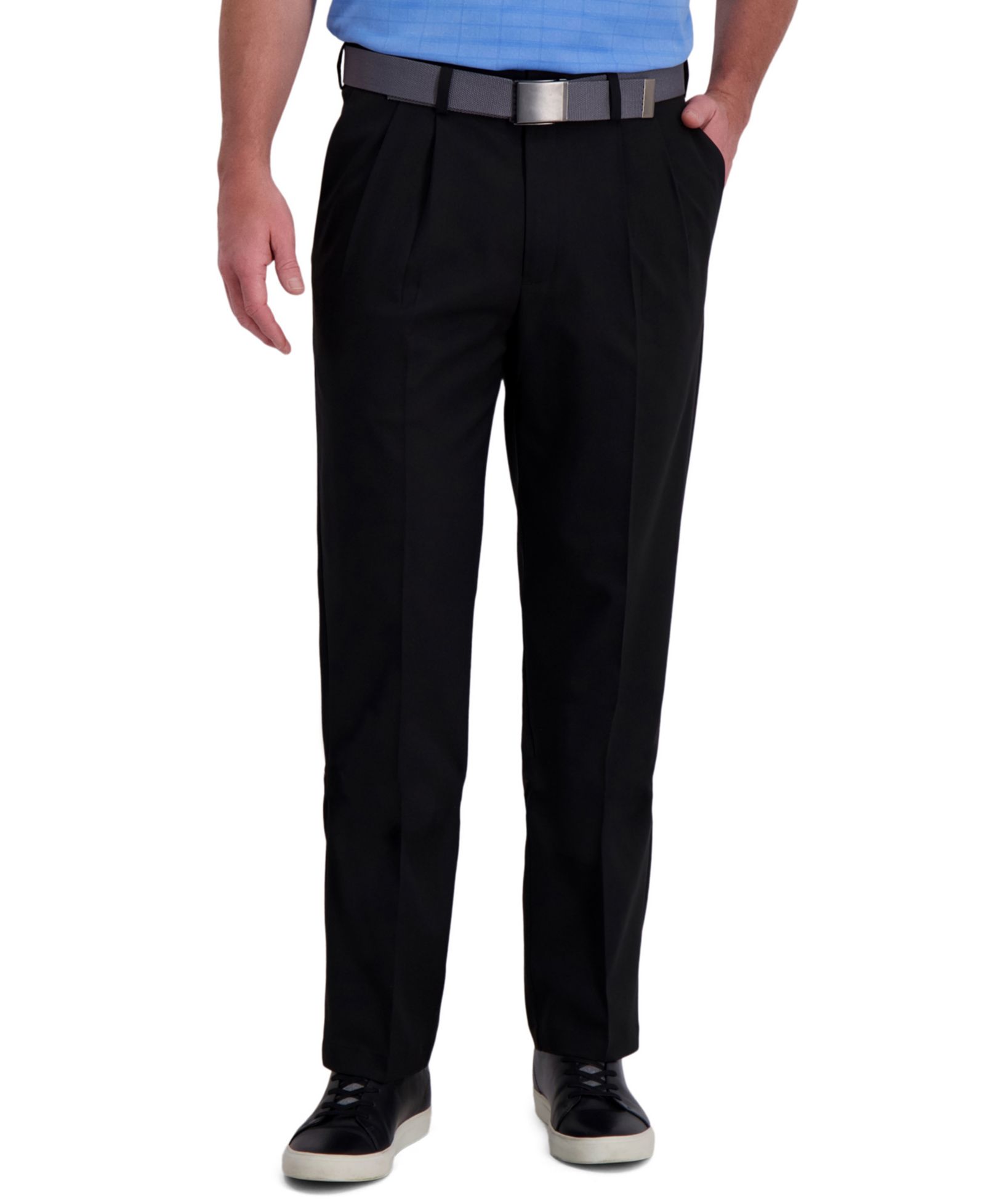 Haggar Брюки Cool Right Performance Flex Classic Fit с защипами