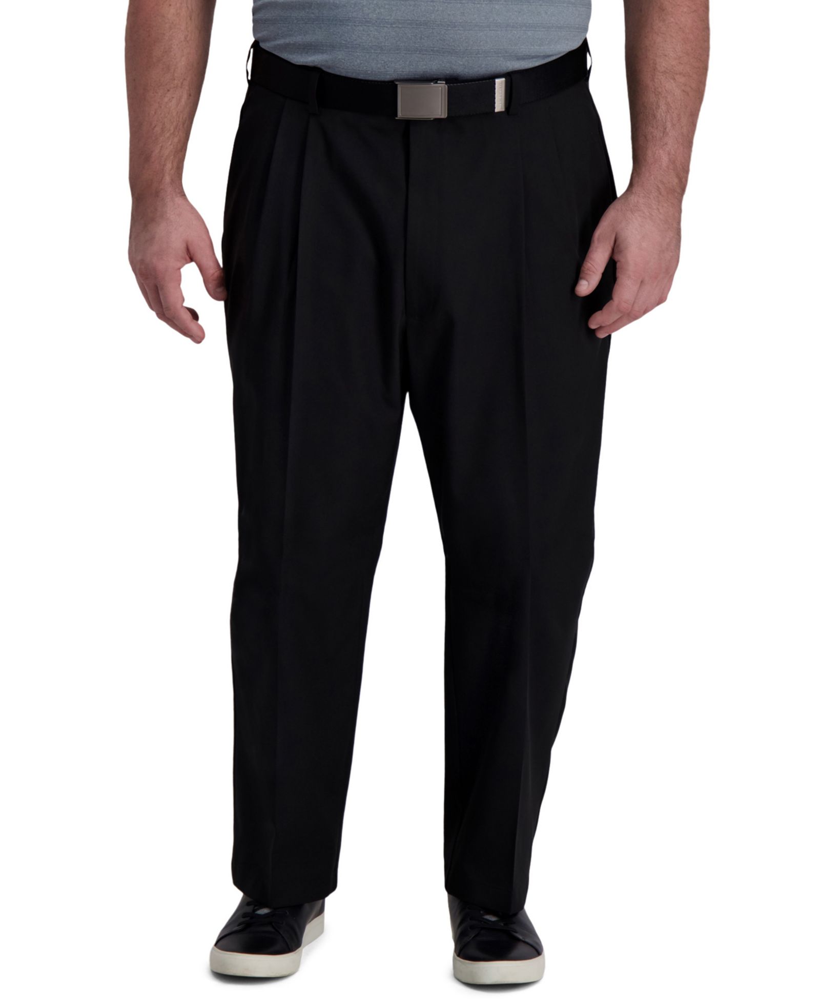 Haggar брюки Big & Tall Performance Flex Classic Fit с защипами