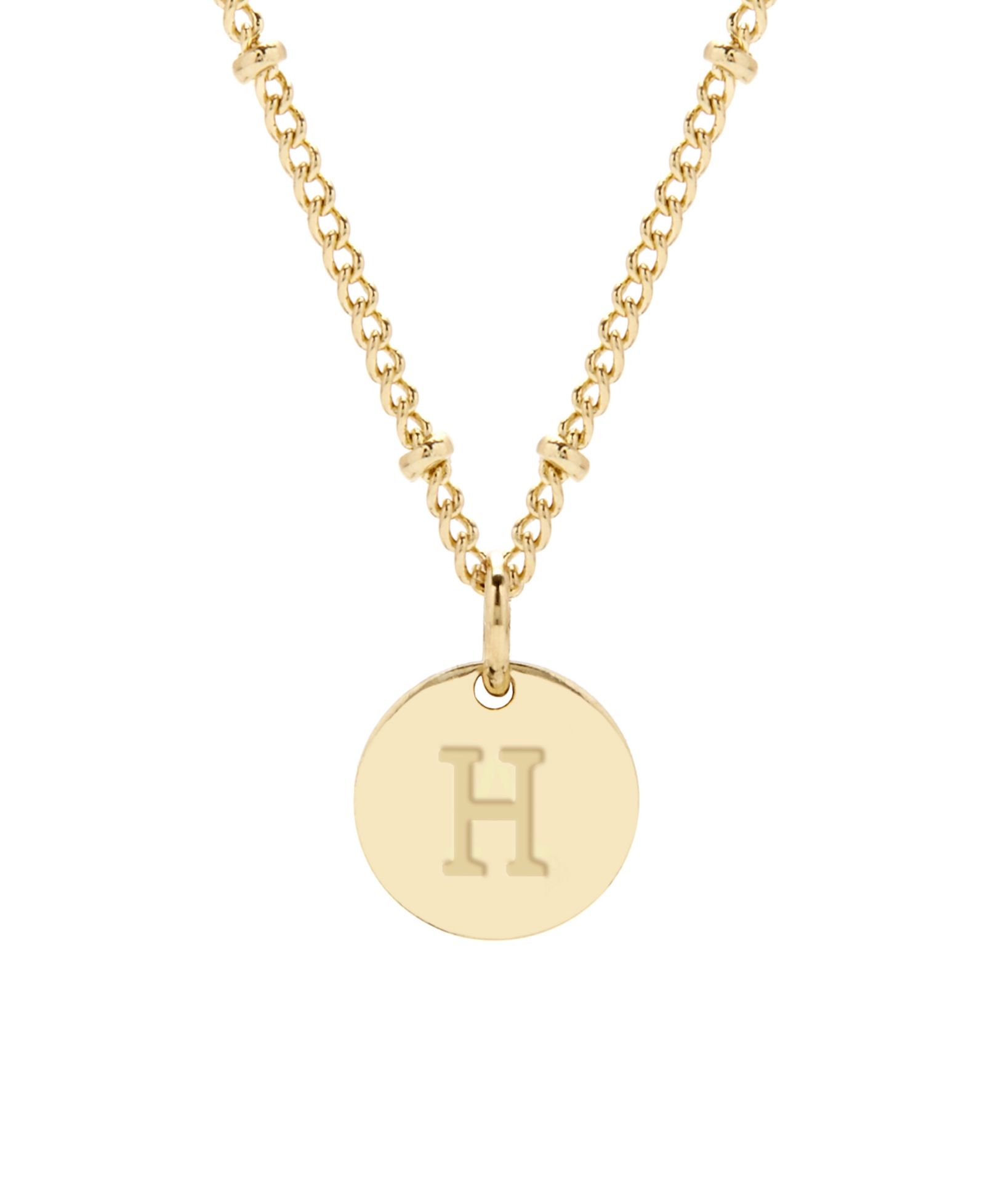 brook & york Madeline кулон с инициалами 14K Gold Plated