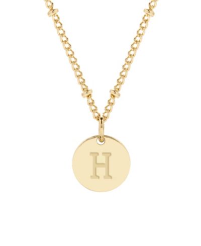 brook & york Madeline кулон с инициалами 14K Gold Plated