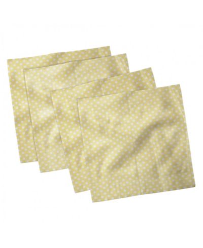 Ambesonne Polka Dots Set of 4 Napkins, 12" x 12"