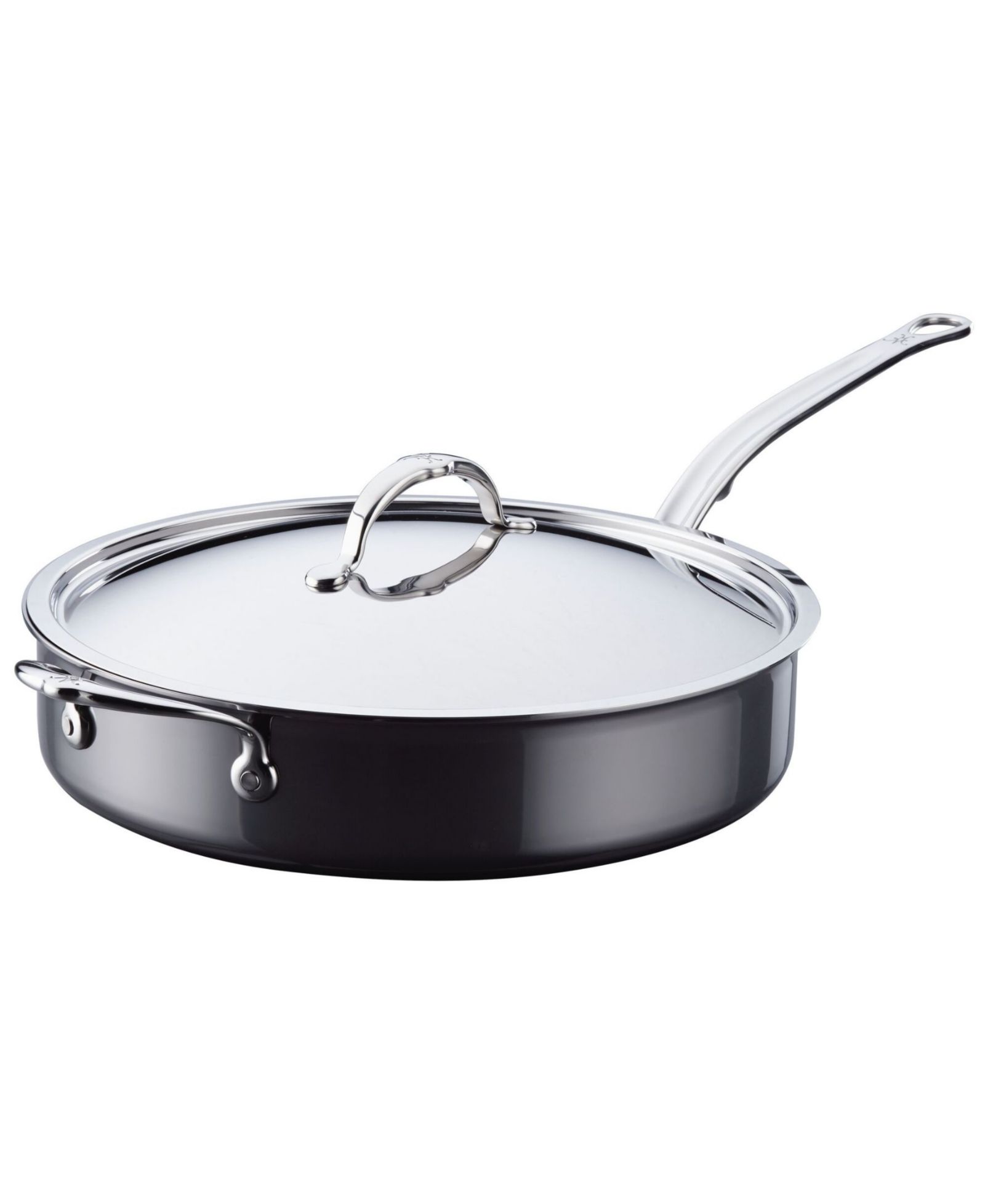 Hestan NanoBond Titanium Stainless Steel 5-Quart Covered Saute with Helper Handle