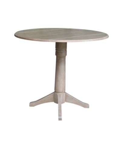 Круглый пьедестальный стол International Concepts 42" Dual Drop Leaf