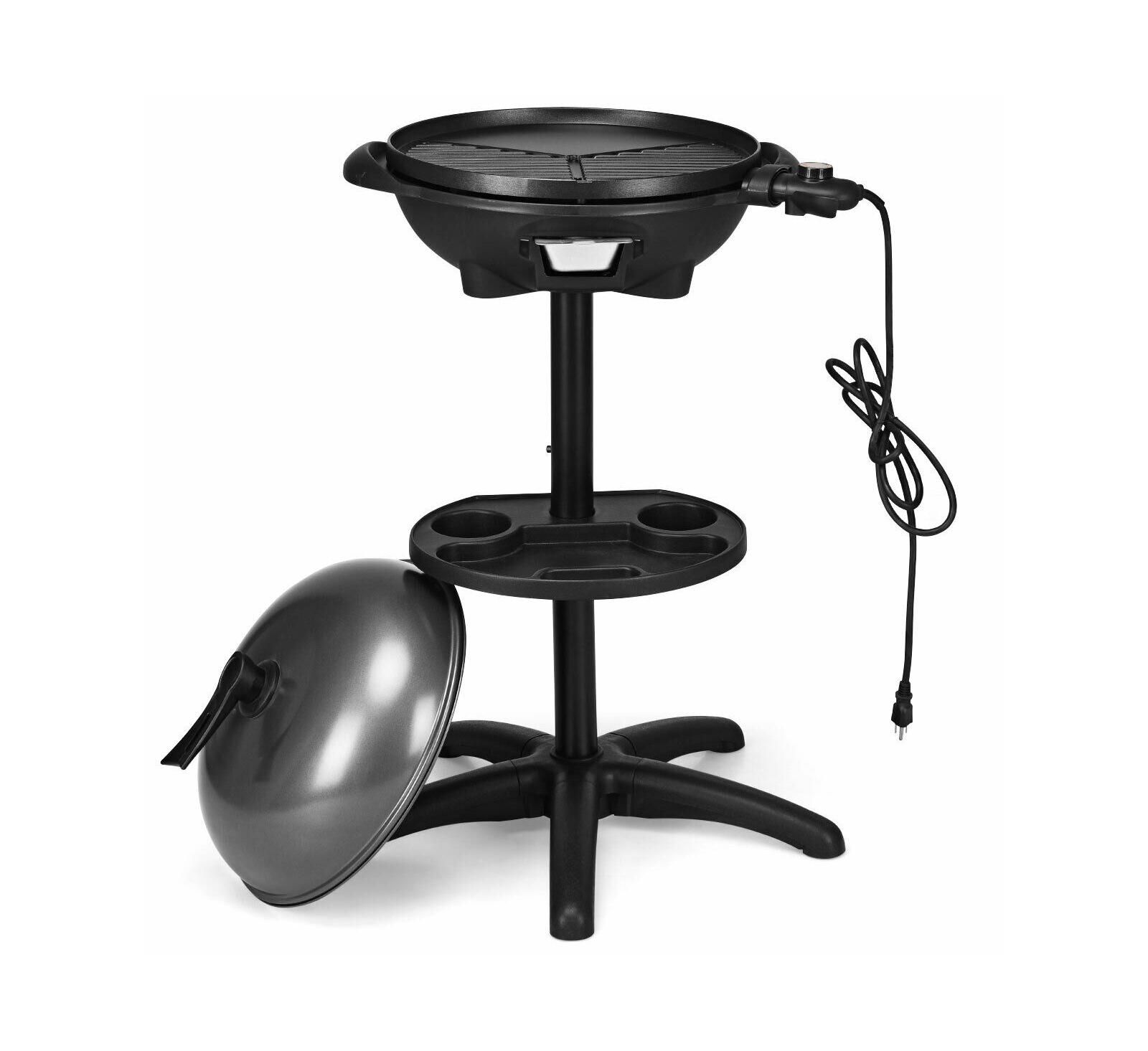 Costway Electric BBQ Grill 1350W Non-stick 4 Temperature Setting Outdoor