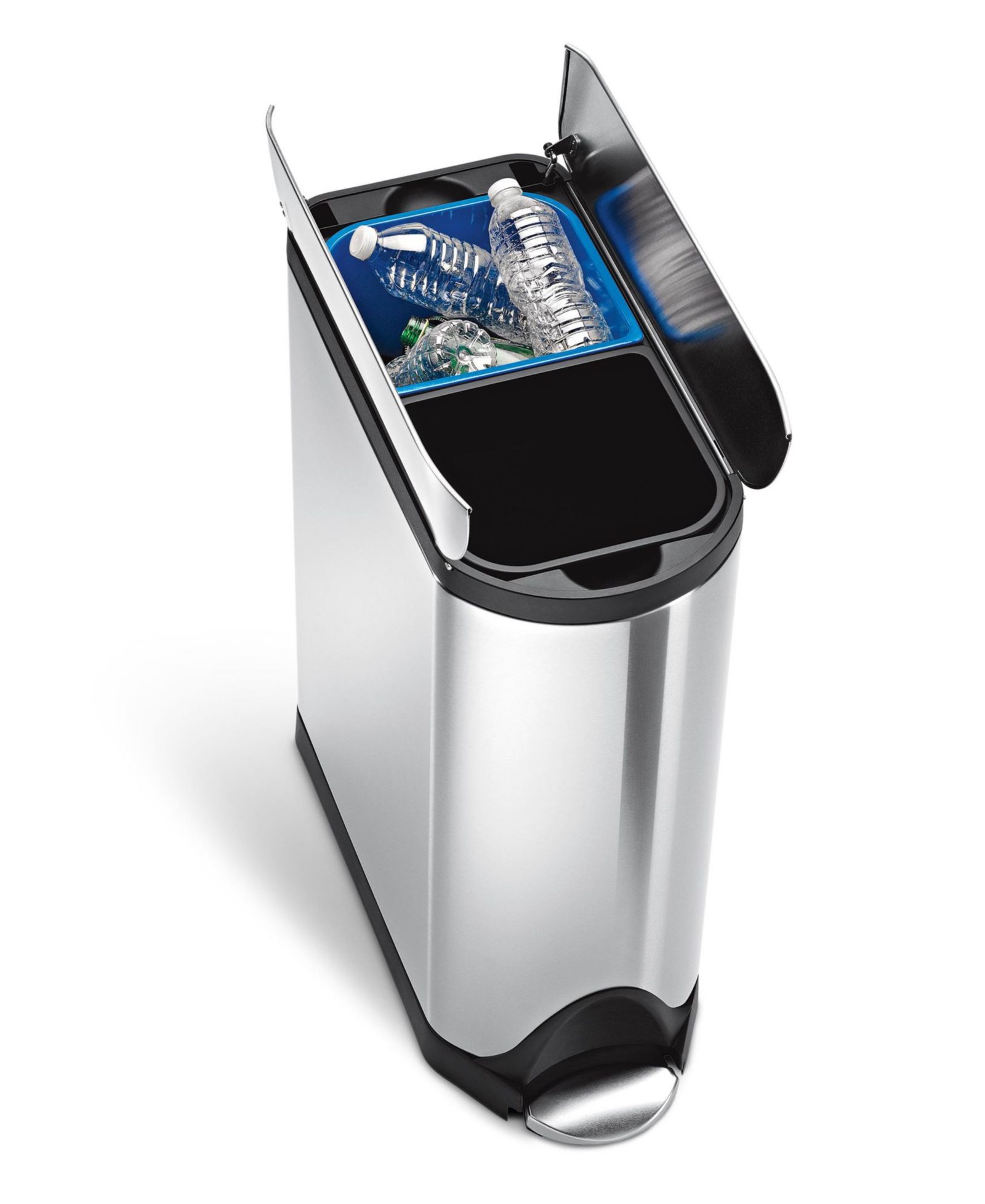 simplehuman мусорное ведро для кухни, 40 Liter, Butterfly Lid