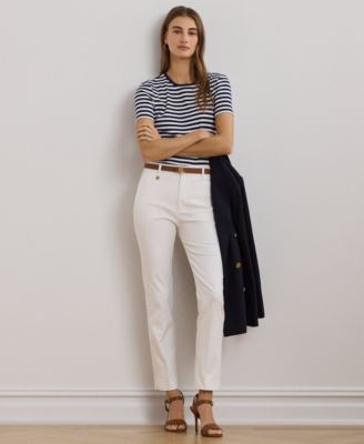 Lauren Ralph Lauren брюки из эластичного хлопка с двусторонней отделкой