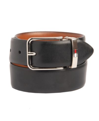Tommy Hilfiger Big Boys Dark Brown and Black Reversible Dress Belt
