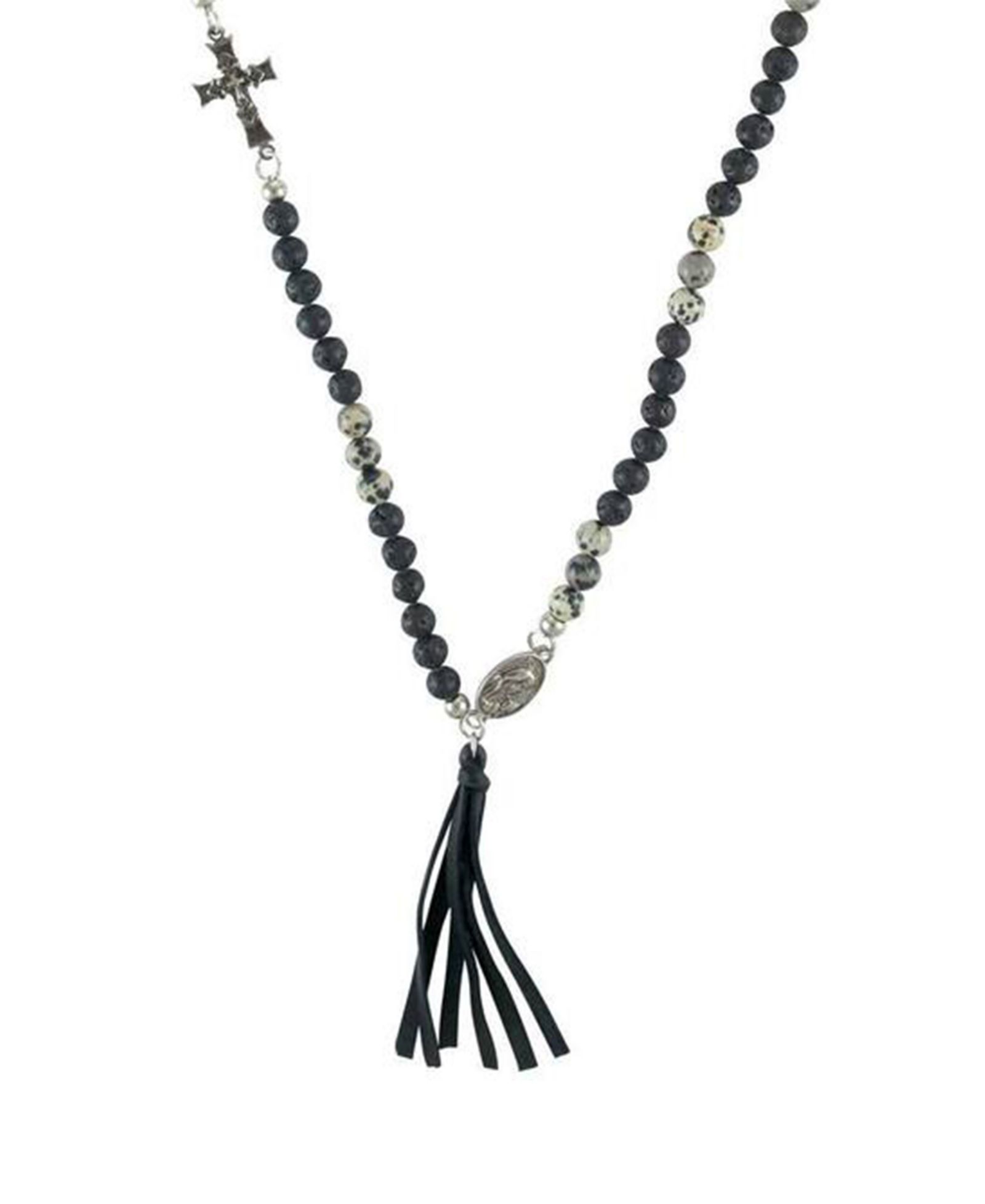 MR ETTIKA Secret Ceremony Dalmatian Stone Necklace