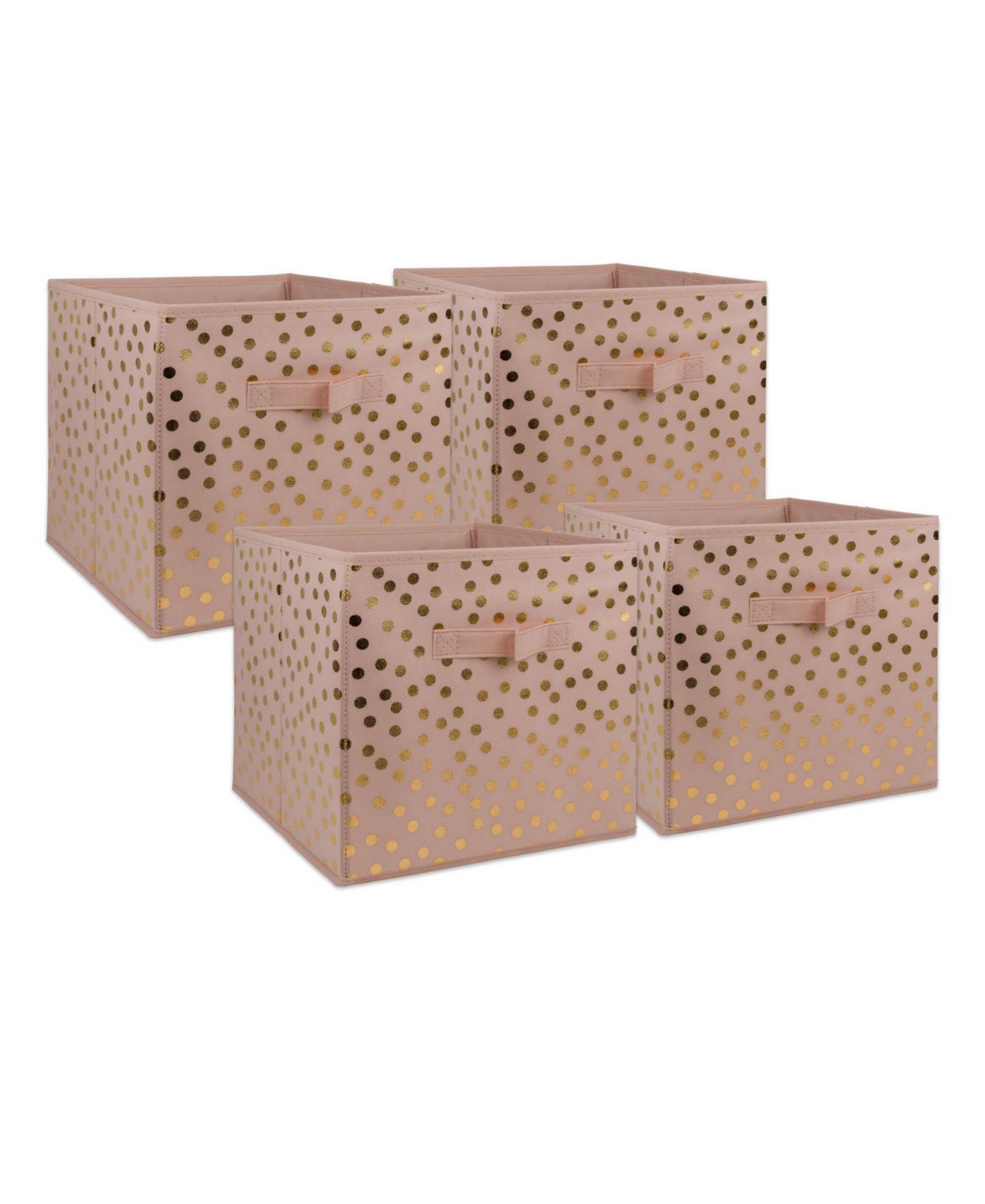 Набор из 4 квадратных салфеток Design Imports Millennial Cube Dots из нетканого полиэстера