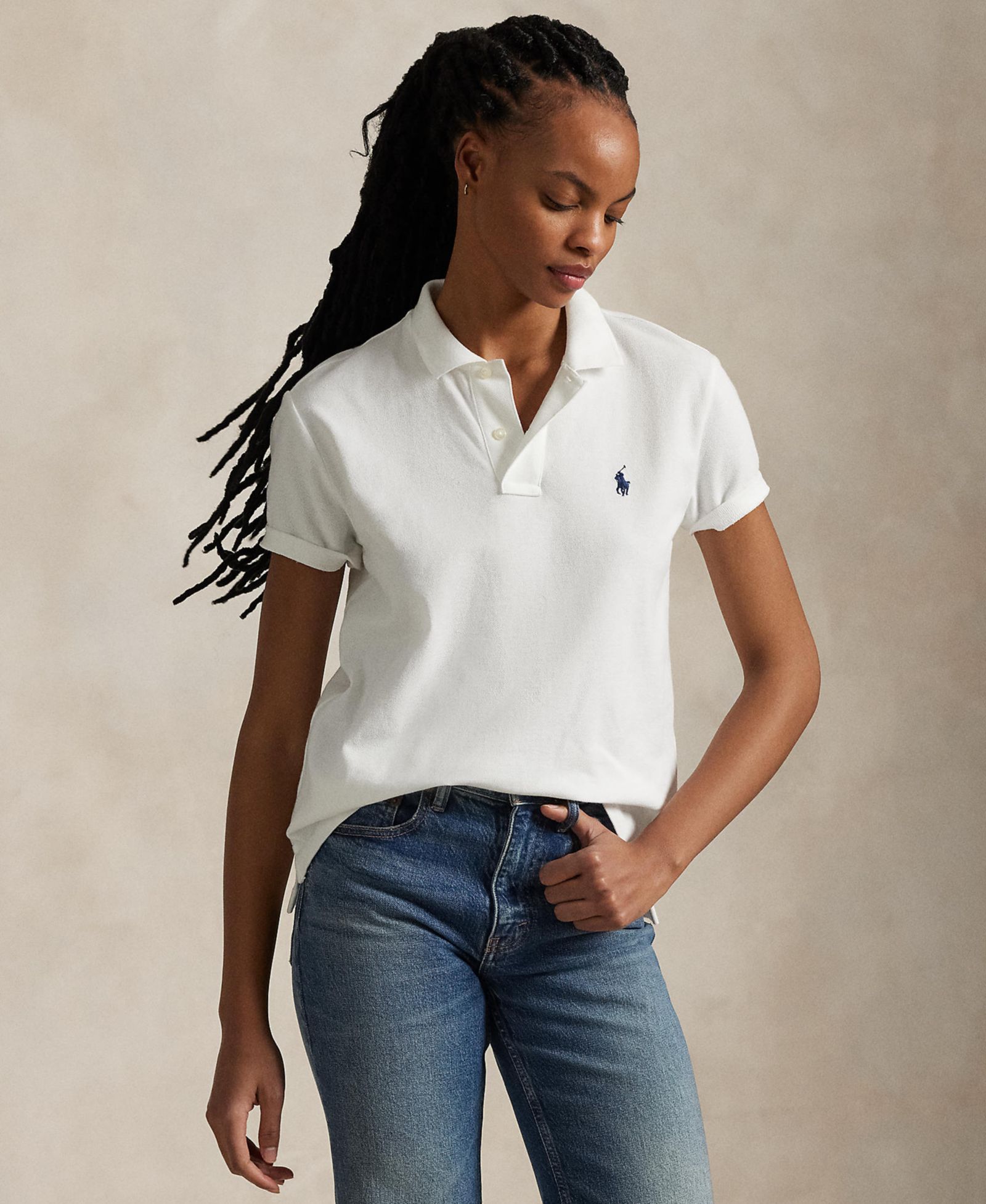 Polo Ralph Lauren Женская классическая сетчатая рубашка поло
