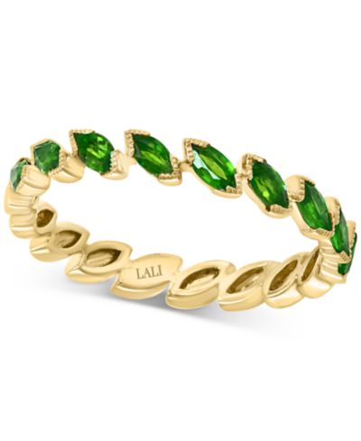LALI Jewels Emerald Marquise Band (3/4 ct. t.w.) in 14k Gold (Also Available in Ruby)