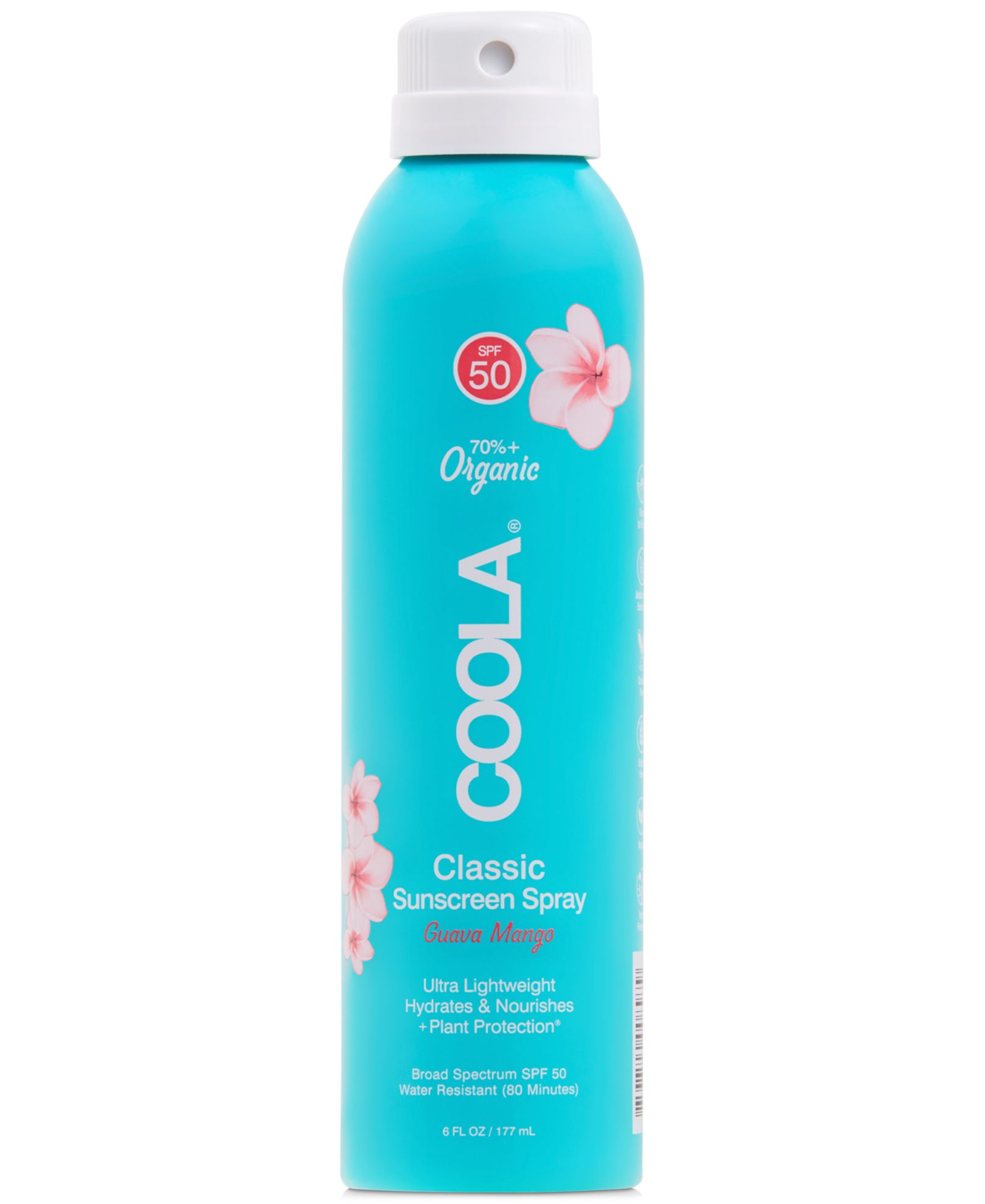 Coola Classic Body Sunscreen Spray SPF 50 - Guava Mango, 6 oz.